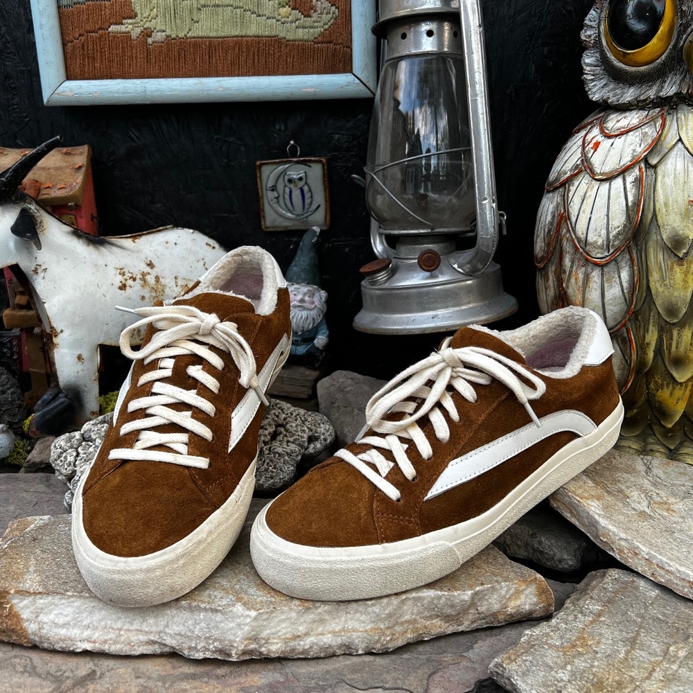 Madewell Sidewalk Fur Lined Suede Shoes